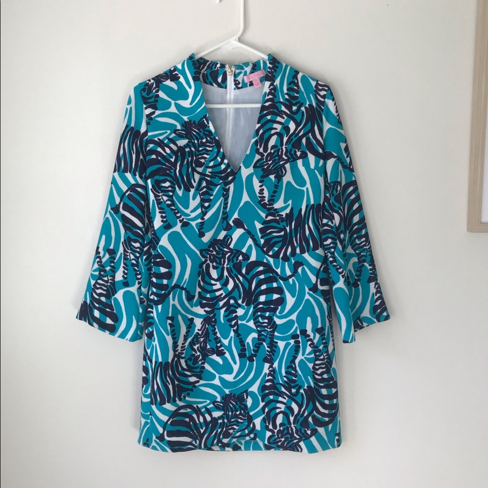 Size 2 Lilly Pulitzer Devine Zebra Print Dress